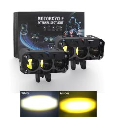Προβολάκια Moto Διπλού φωτισμού με 6 φακούς 3000K-6000K 6000LM AL01-1 - Sfyri.gr - Ηλεκτρονικό Πολυκατάστημα