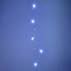 Φορητά Χριστουγεννιάτικα Λαμπάκια LED (20) με Μπαταρία – Λευκός Φωτισμός - Sfyri.gr - Ηλεκτρονικό Πολυκατάστημα