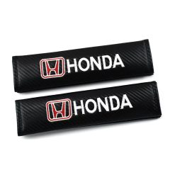 Σετ Mαξιλαράκια Ζώνης “Honda” 2τμχ OEM – Μαύρο Carbon - Sfyri.gr - Ηλεκτρονικό Πολυκατάστημα