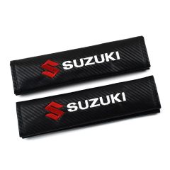 Σετ Mαξιλαράκια Ζώνης “Suzuki” 2τμχ OEM – Μαύρο Carbon - Sfyri.gr - Ηλεκτρονικό Πολυκατάστημα
