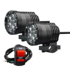 Σετ Universal Προβολείς Ομίχλης LED μοτοσυκλέτας για κάγκελα Headlight Auxiliary 12V 60W σετ 2 τμχ- Sfyri.gr - Ηλεκτρονικό Πολυκατάστημα