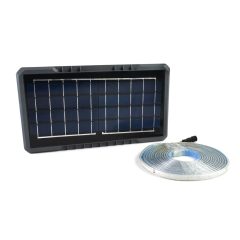 Ηλιακή Ταινία LED 5m IP65 με Βάση Πάνελ για Χώμα Θερμού Λευκού Φωτισμού 3000K OEM MJ-SM50 - Sfyri.gr - Ηλεκτρονικό Πολυκατάστημα