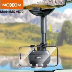 Περιστρεφόμενος Βραχίονας με Βάση Κινητού 360° για Καθρέπτη Αυτοκινήτου Moxom MX-VS72 – Μαύρο - Sfyri.gr - Ηλεκτρονικό Πολυκατάστημα