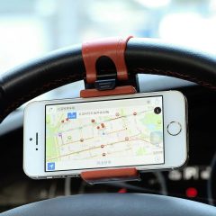 Βάση στήριξης κινητού/Gps για το τιμόνι του αυτοκινήτου κόκκινο - Sfyri.gr - Ηλεκτρονικό Πολυκατάστημα