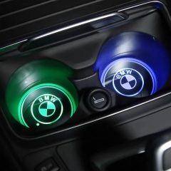 Led βάση φωτιζόμενη εναλλαγής 7 χρωμάτων για την ποτηροθήκη του αυτοκινήτου Atmosphere Style BMW 2τμχ - Sfyri.gr - Ηλεκτρονικό Πολυκατάστημα