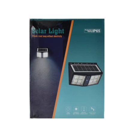 Επιτοίχιο/Κρεμαστό Ηλιακό Φωτιστικό LED 200W με Ανιχνευτή Κίνησης IP65 OEM – Μαύρο - Sfyri.gr - Ηλεκτρονικό Πολυκατάστημα