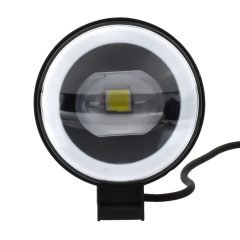Προβολάκι LED 12/24V Λευκού Φωτισμού με Πορτοκαλί Ring Light Andowl Q-D17 – Μαύρο - Sfyri.gr - Ηλεκτρονικό Πολυκατάστημα