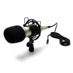 Επαγγελματικό Μικρόφωνο Ηχογράφισης – Live Ραδιοφωνικής Εκπομπής OEM AQ100 – Ασημί - Sfyri.gr - Ηλεκτρονικό Πολυκατάστημα