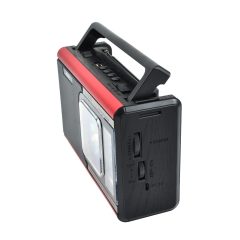 Ραδιόφωνο με Ρολόι & Ηχείο Bluetooth με Φακό Andowl Q-FM40 – Κόκκινο, Μαύρο - Sfyri.gr - Ηλεκτρονικό Πολυκατάστημα